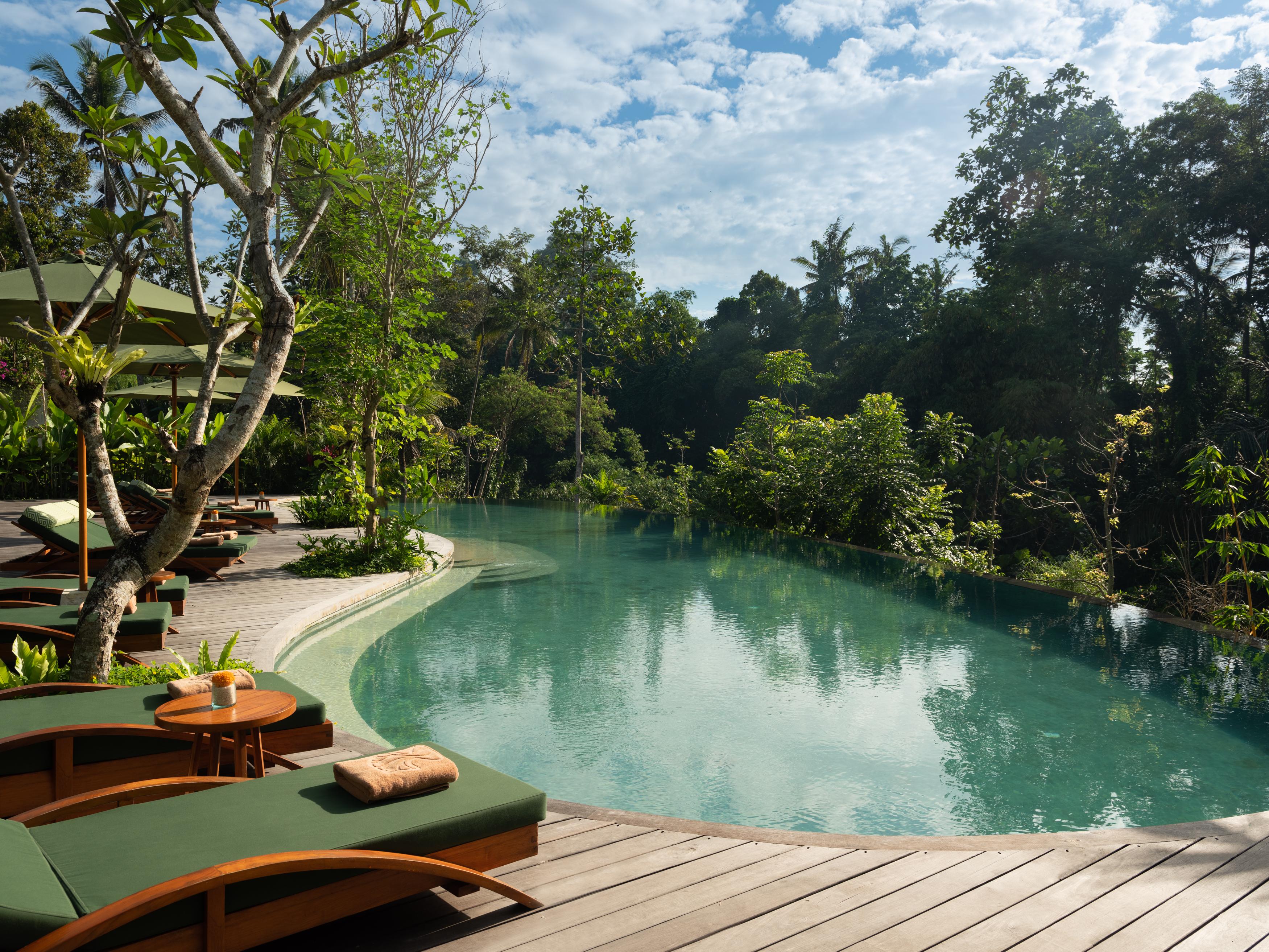 อดิวานา ซูุเวตา - ผ่านการรับรอง Chse Hotel อูบุด ภายนอก รูปภาพ The pool at the Four Seasons Resort